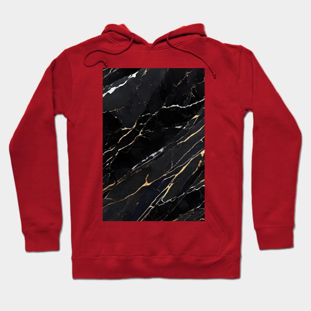 Elegant black marble design Hoodie by Spaceboyishere